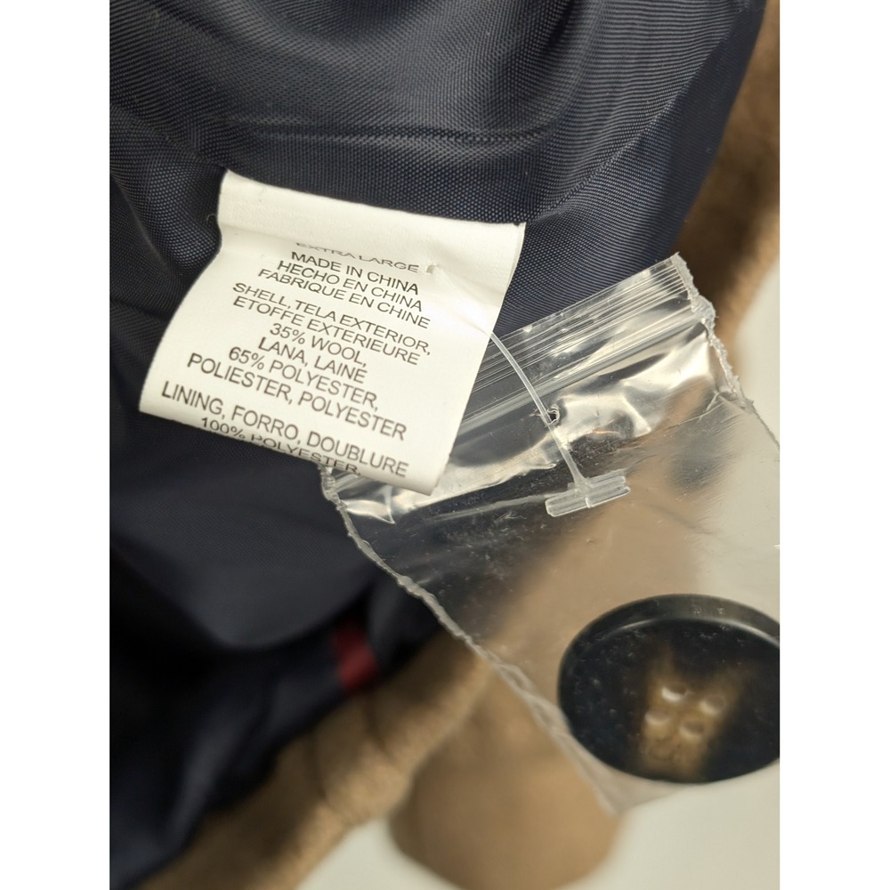 Thread Supply Camel Double Breasted Wool Peacoat … - image 8